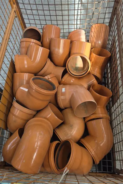 Kanalrohre Bögen 110 mm und 160 mm