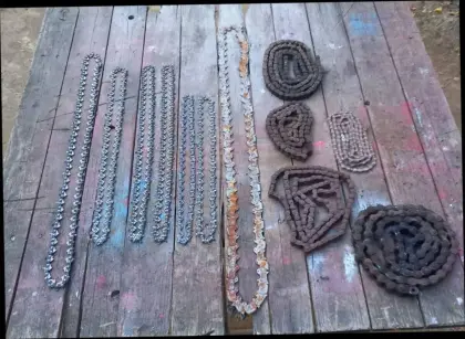 Alte Ketten für Metallkunst