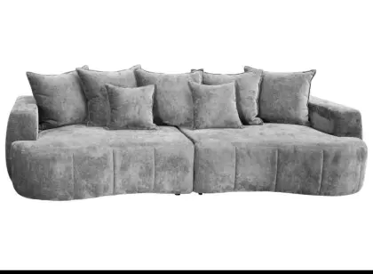 Moderne große Couch mit Schlaffunktion