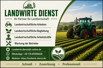 Landwirtschaftliche Unterstützung.