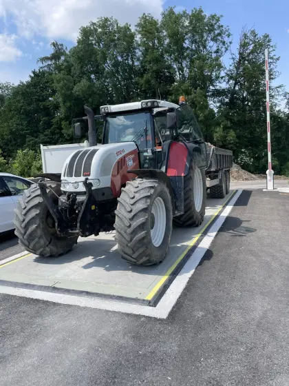 Geeichte Fahrzeugwaage Vollbeton 18/20 m, 60 t