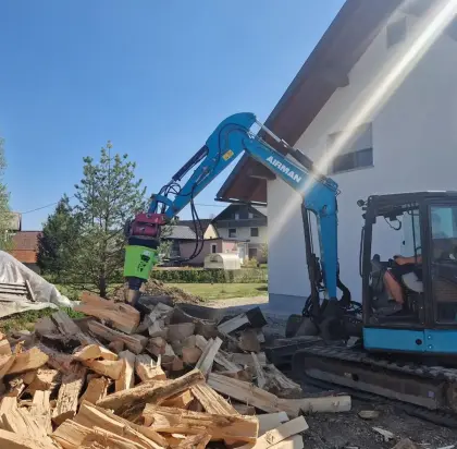 Kegelspalter Holzspalter Erdbohrer Bagger Linie PRO