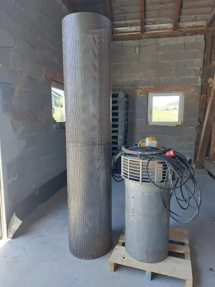 Heu, Getreide Belüftung
