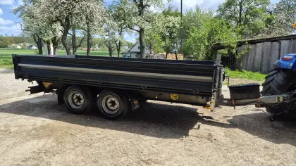 Tandemdreiseitenkipper, Tiefladerkipper, Tieflader, Dreiseitenk Humbaur HTK 115024