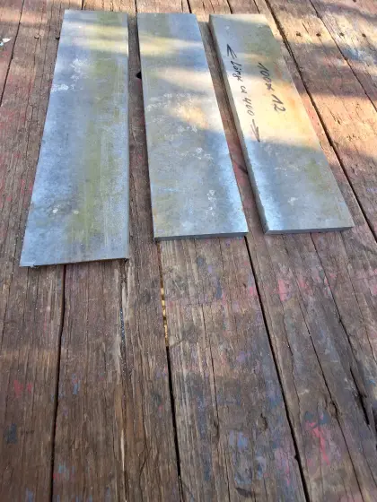 3 verzinkte Flacheisen 100x12