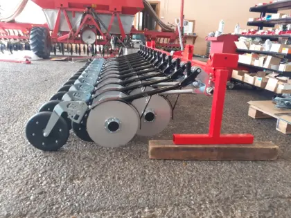 Doppelscheibenschare Nirosta, Bleche Scheibe mit Druckrolle