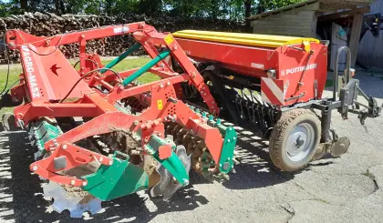 Pöttinger Vitasem 300 und Agro Masz Kurzscheibenegge AT 30