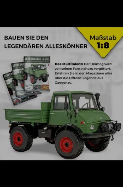Mercedes Unimog 406 von Hachette Maßstab 1:8