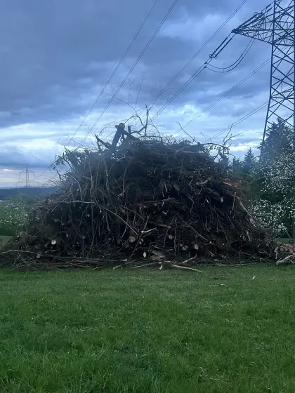 Hackgut zu verkaufen