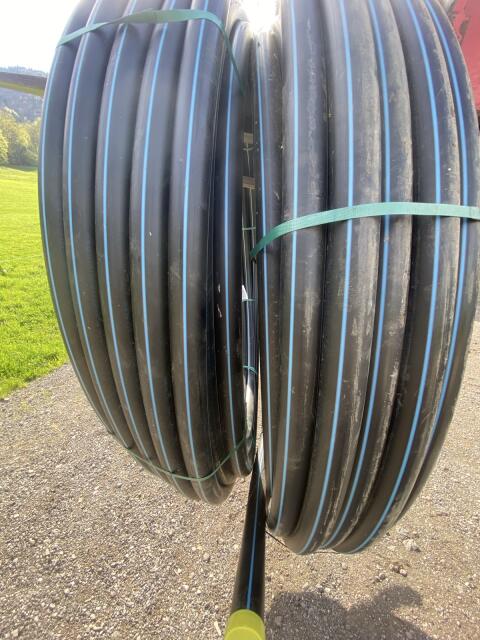 100 m PE-Hochdruckrohr 6/4“ PE80 16 bar Wasserleitung