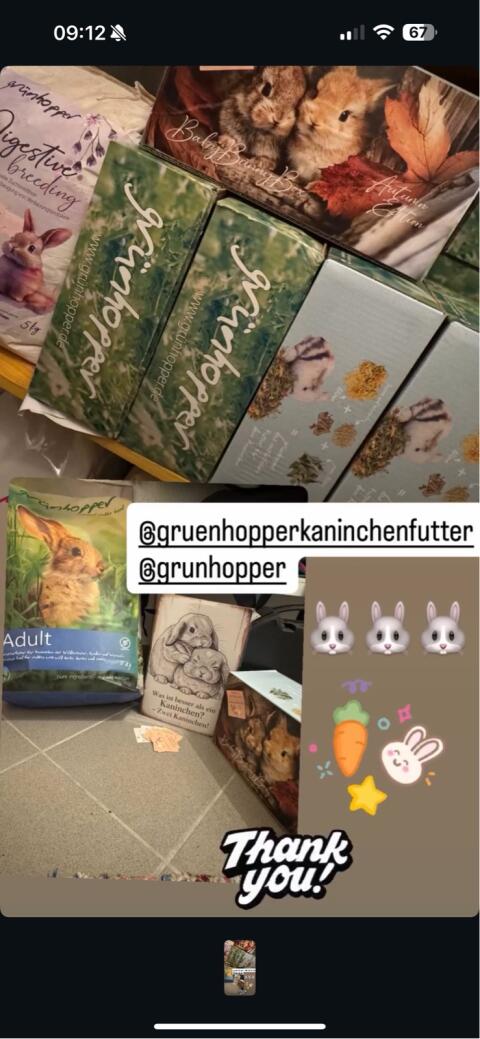 Grünhopper Futter