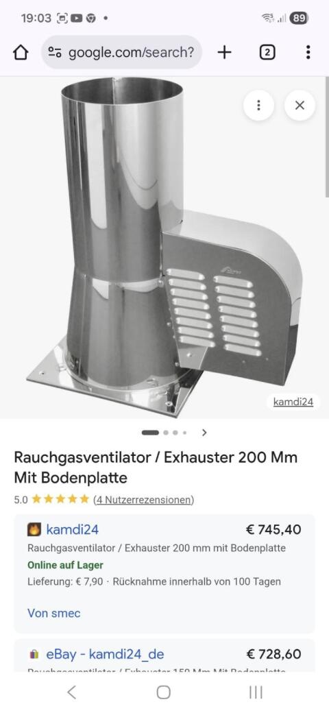 Rauchgasventilator