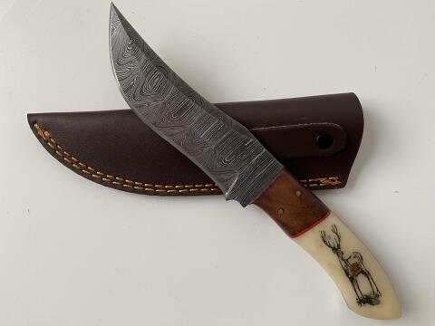Handgemachtes Jagdmesser aus Edelstahl 23 cm