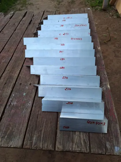 Alu-Winkel-Reste 40 x 40 und 50 x 50