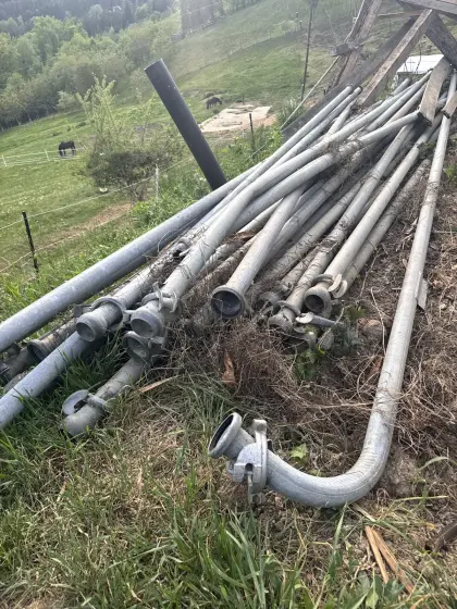 Güllerohre, Auswerfer, Wagen, 3-Bein