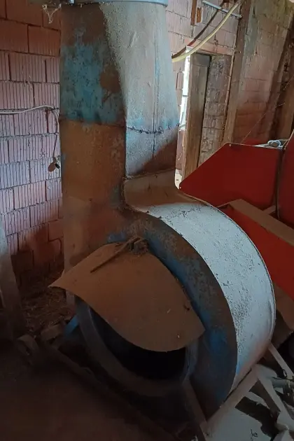 Heugebläse mit Rohre