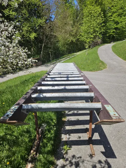 Stahlwangentreppe, massive Eisenstiege