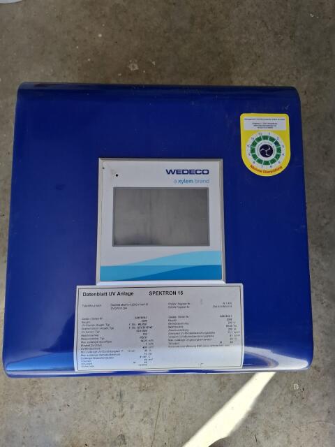 UV-Anlage Wasser Brunnen Wedeco Xylem Brand Spectron 15