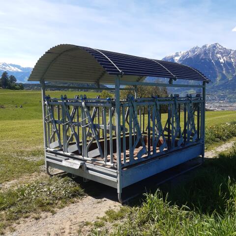 Futterraufe mit Selbstfanggitter