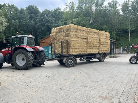 Verkaufe Stroh-Quaderballen 0,80 x 0,50