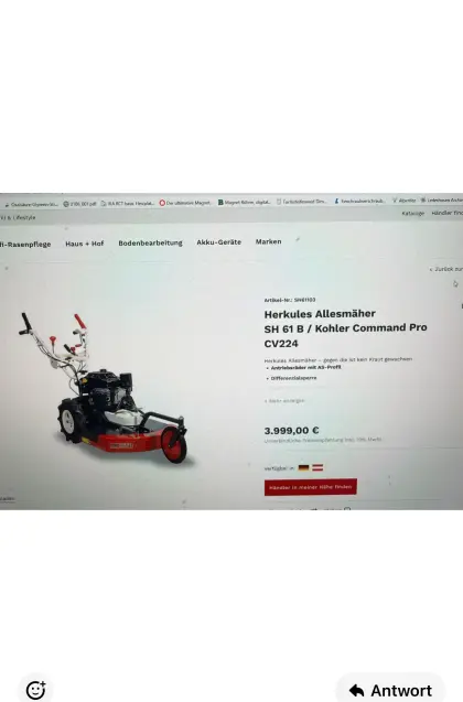 Rasenmäher Herkules Allesmäher