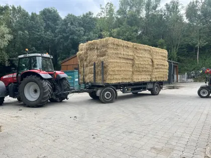 Verkaufe Stroh-Quaderballen 0,80 x 0,50