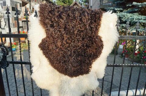 Schwedisches Schaffell mit edlen Locken, Natur