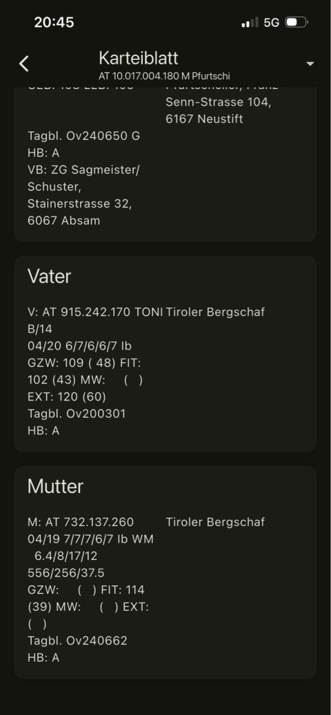 HB, Widder
