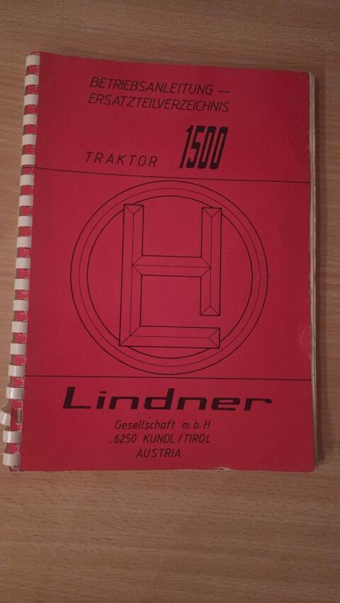 Betriebsanleitung Lindner 1500