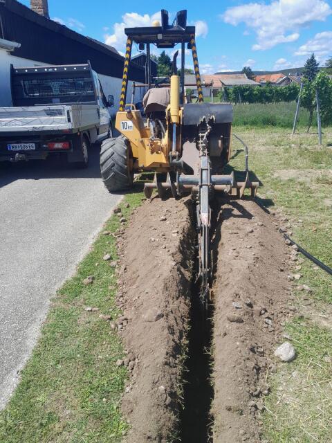 Verlegung von Wasserleitungen, Stromkabeln, Drainagen und LWL