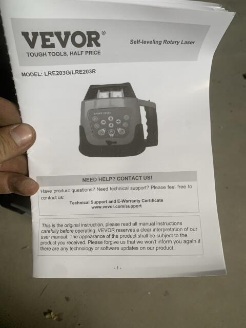 Vevor Laser LRE203G/LRE203R