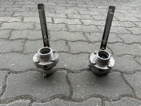 2x Scheibenventil 38 PF Edelstahl
