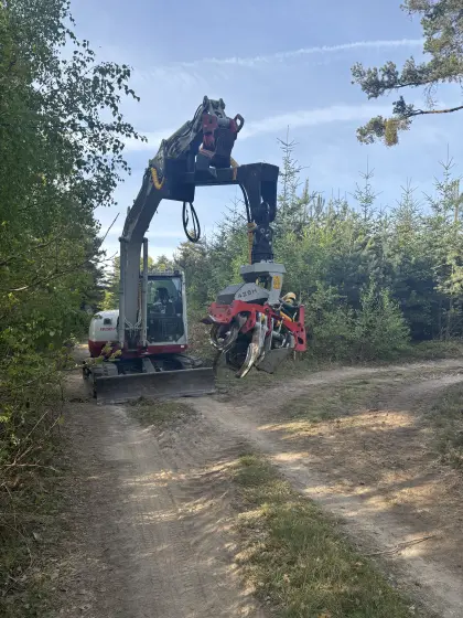 Forstbagger, Harvester Takeuchi TB290-2