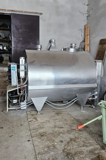 Milchtank, Milchwanne Westfalia 2.400 l mit Kühlung