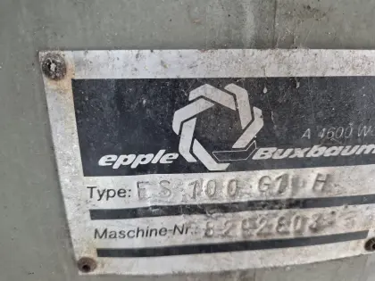 Epple Silo ES100 G1 (samt Wolffräse und Kranbahn)