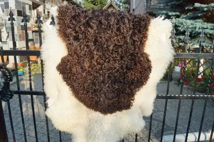 Schwedisches Schaffell mit edlen Locken, Natur