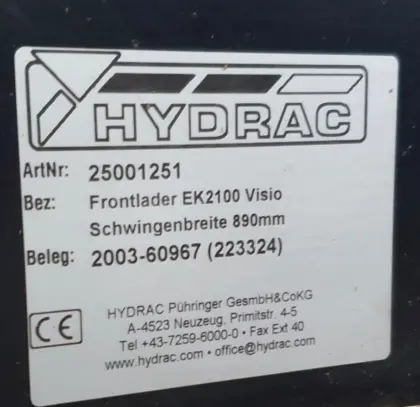 HYDRAC Frontlader Visio EK 2.100 inkl. Zubehör
