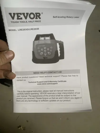 Vevor Laser LRE203G/LRE203R