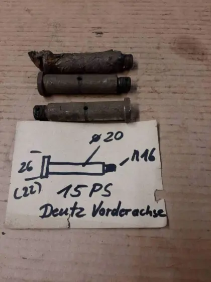 3 Bundbolzen 20 mm 15 PS Knubel Deutz