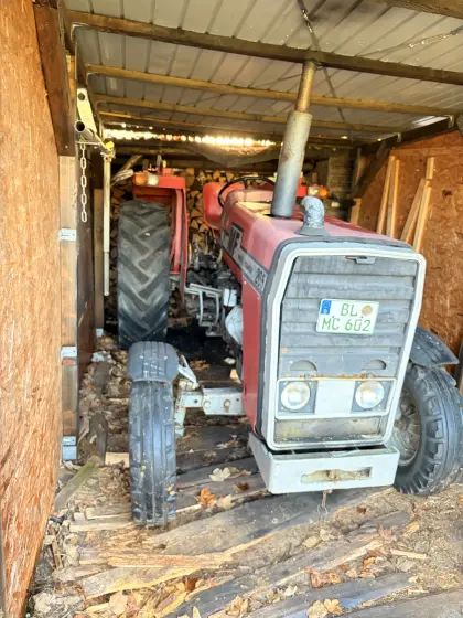 Massey Ferguson 265, Wippkreissäge, Spaltaxt MF 265