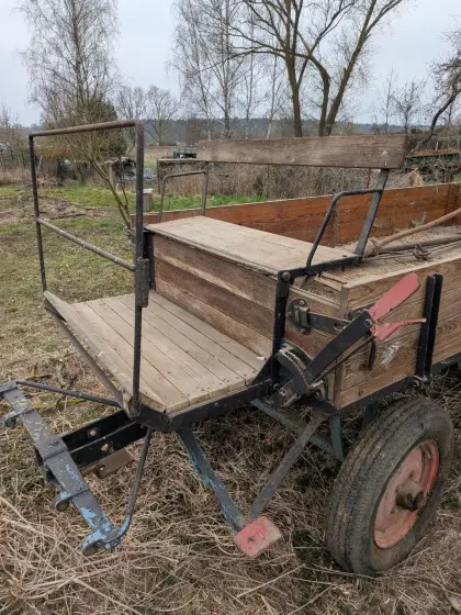 Pferdewagen mit Geschirr