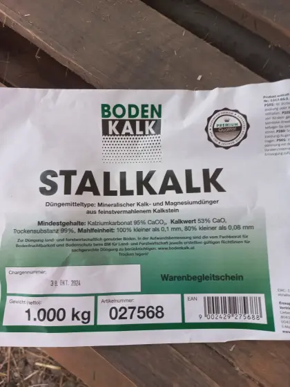 Verkaufe einen Bigbag Stallkalk