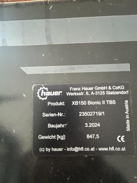 Frontlader Hauer XB Bionic 150
