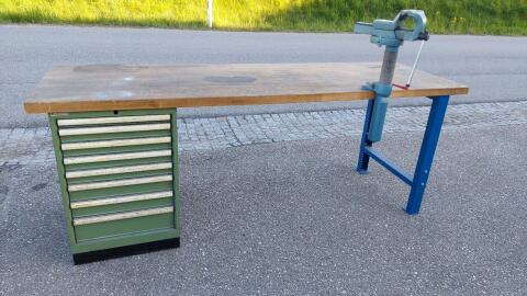 Werkbank Lista mit Schraubstock