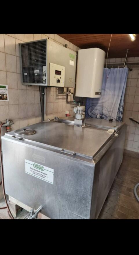 1000l Milchtank / Milchwanne + Kühlaggregat