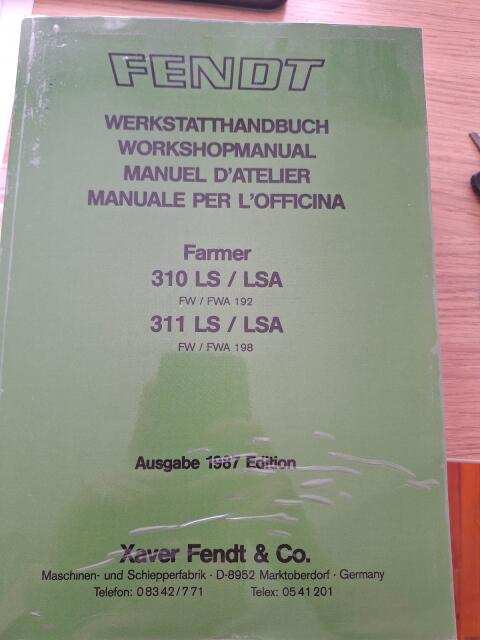 Werkstatthandbuch Fendt Farmer 310-312 LSA