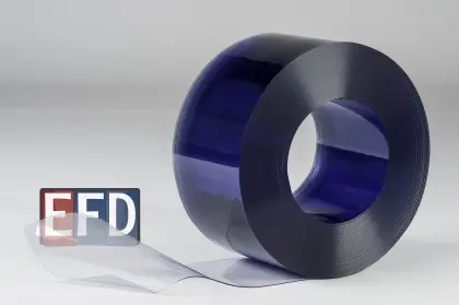 PVC-Streifen Rollenware transparent 200 x 2 mm, 50 m