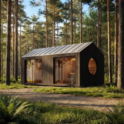 Premium-Gartensauna LYKKE HIRO PREMIUM