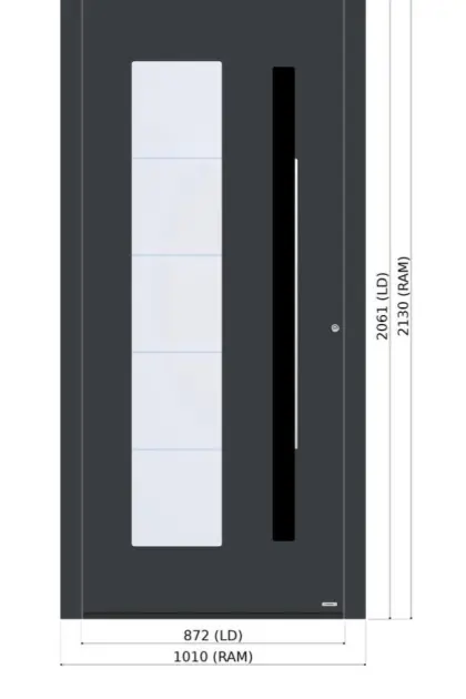 1-flügelige PIRNAR Aluminium-Haustür