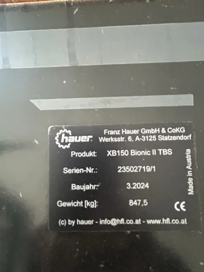 Frontlader Hauer XB Bionic 150